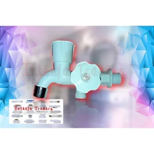 PVC ABS Plastic Material 2 in 1 BIB Polished Cock Tap Wall Mounted Made of Virgin Material