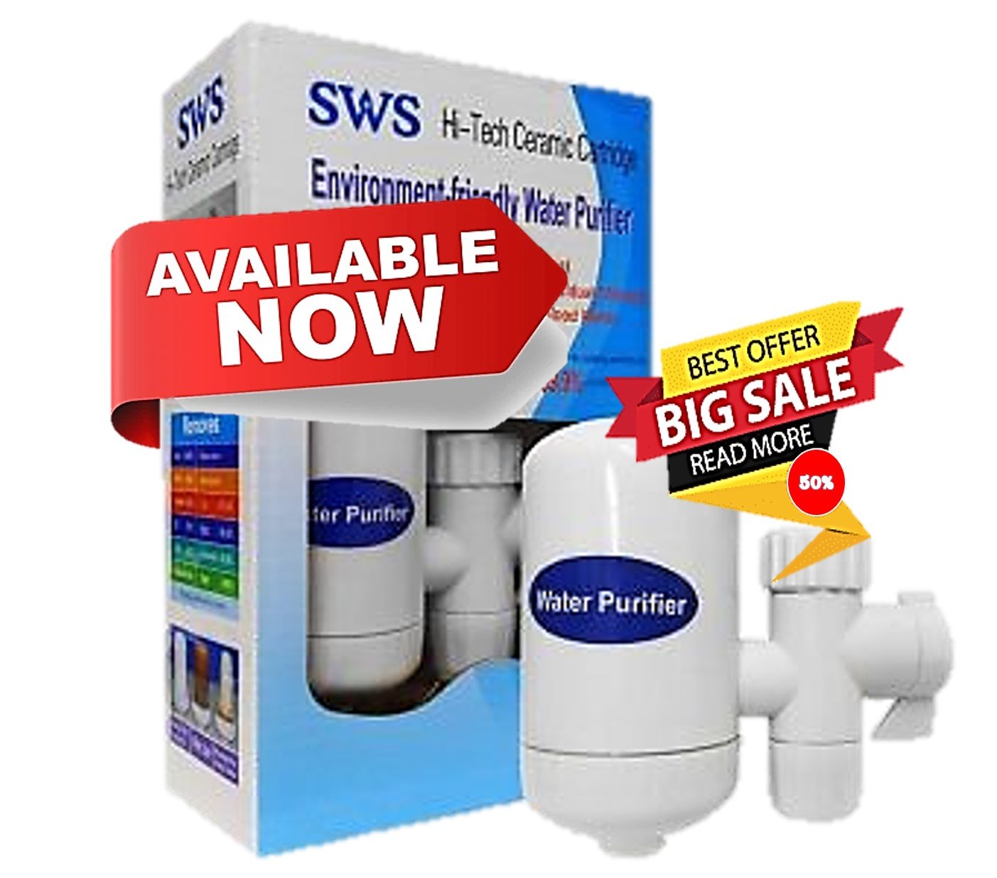Mini Water Purifier Faucet 12 pcs Wholesale Price | SWS Hi-Tech Ceramic Cartridge Water Purifier (পাইকারী মূল্য)