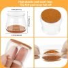 Brown Felt Bottom Chair Leg Floor Protectors, 4 Pcs Rubber Chair Leg Protectors for Hardwood Floors, Thick Chair Leg Covers Prevent Furniture Wood Floors from Scratching