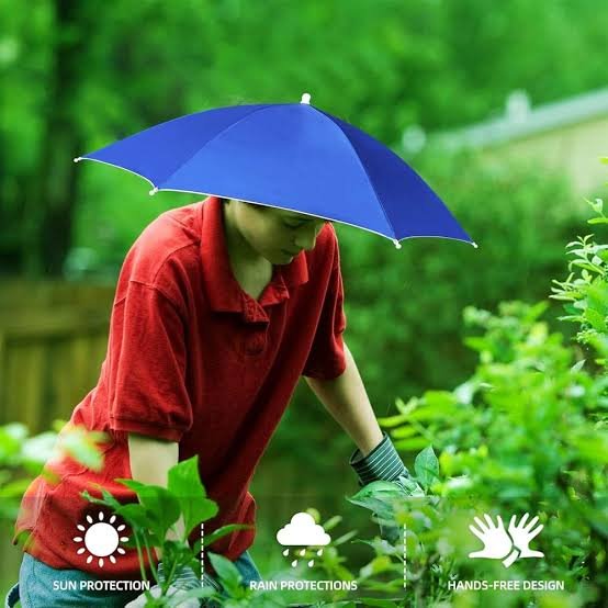 Umbrella Hat Windproof Fishing Head Wearing Sunshade Rain Gear Outdoor Folding Portable Umbrella Camping Beach Head Hats