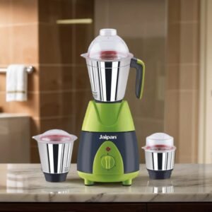 Jaipan Grand Master Stainless Steel Jar and Blade 850W 3 Jars Mixer Grinder Suitable for Wet Grinding, Chutney Grinding, Mincing, Dry Grinding, Blending Blender