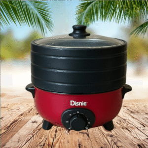 Electric Multi Curry Cooker with Glass Lid Safety protection for temperature Power manually adjustable | Disnie DMS3/4-5.5LTR
