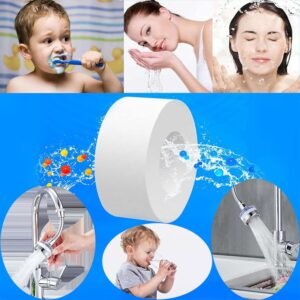 Bathroom Sink Filter Element, Sink Faucet Filter Cartridge Elemen, Water Filtration Cartridge PP Cotton Filtration to Remove Chlorine Fluoride Heavy Metals 10 pcs pack