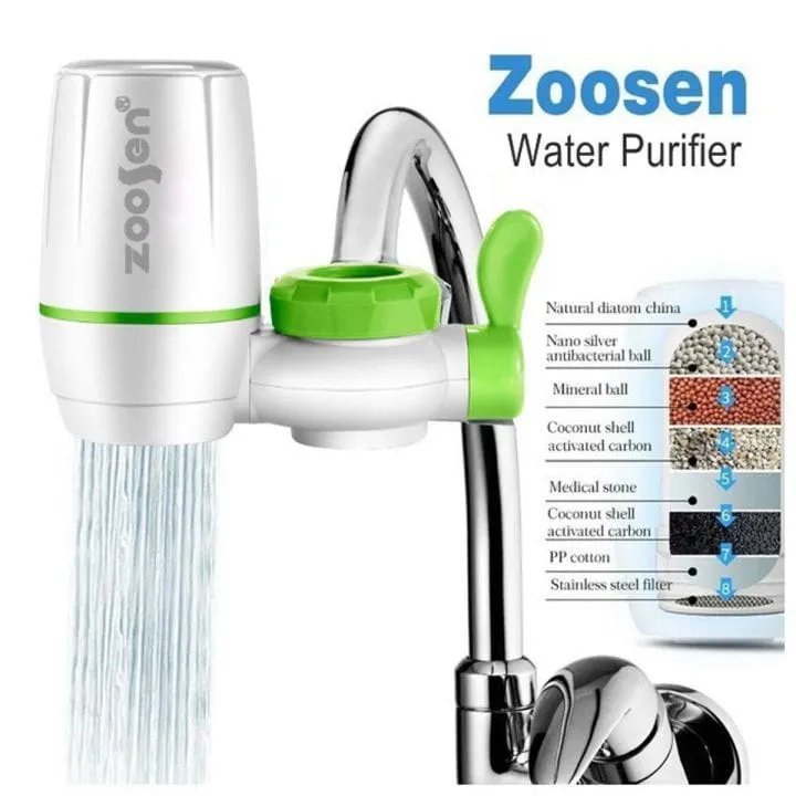 Household faucet water purifier faucet filter kitchen direct drinking water purifier ZSW-010 ceramic filter element zoosen Fruit Green