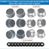 SHOWER 12 pcs Plastic spout accessories faucet bubbler filter faucet filter spout foamer with 12 gasket