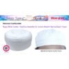 Pakistani Comfortable  Bogiz White Cotton Topi/Cap Beautiful for Islamic Muslim Namaz/Salah Prayer