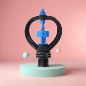 4 points external tooth round wheel Plastic 360-degree automatic rotating butterfly sprinkler nozzle agricultural watering garden nursery lawn maintenance
