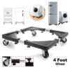 Heavy Duty Adjustable Front & Top Loading Washing Machine/Refrigerator/Fridge Stand Multifunction Movable Washing Machine Base Fridge Stand Holder Refrigerator (for - 5_to_10 kg All Washing Machine use)Trolley